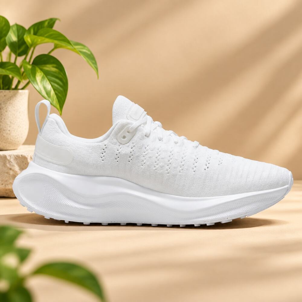 USED Nike InfinityRN 4 Women's Road Running Shoes (DR2670-103, White) Size 8.5